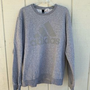 Adidas Grey Logo Sweatshirt